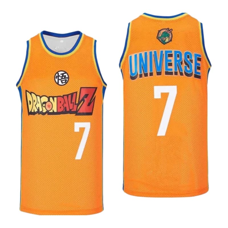 Universo Bandai # Basketball jersey 7 Dragon Ball Z with full print for adults and children, summer sports vest, fast drying, soft and light