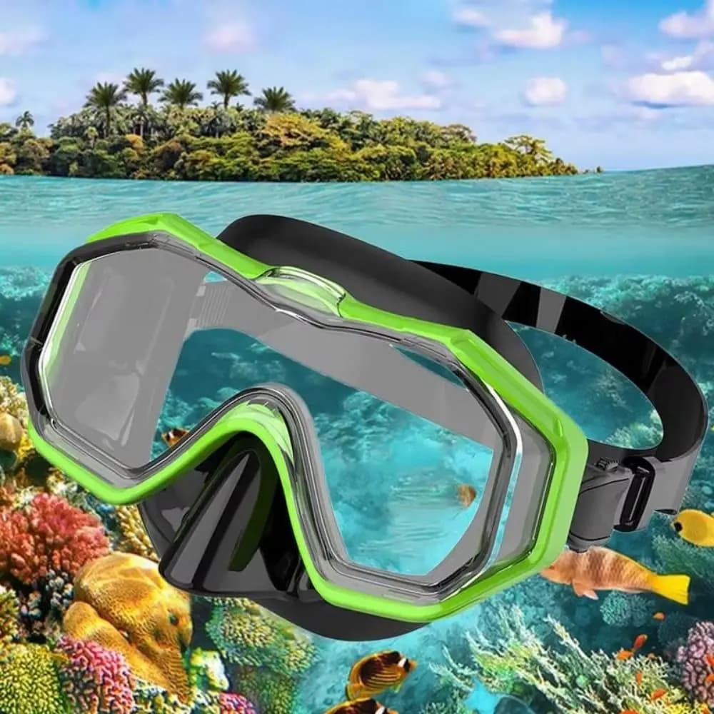 Glass Swimwear for PC PVC Strap Anti-fog Children's underwater mask with nose cover Swimwear for Snorkeling Boys