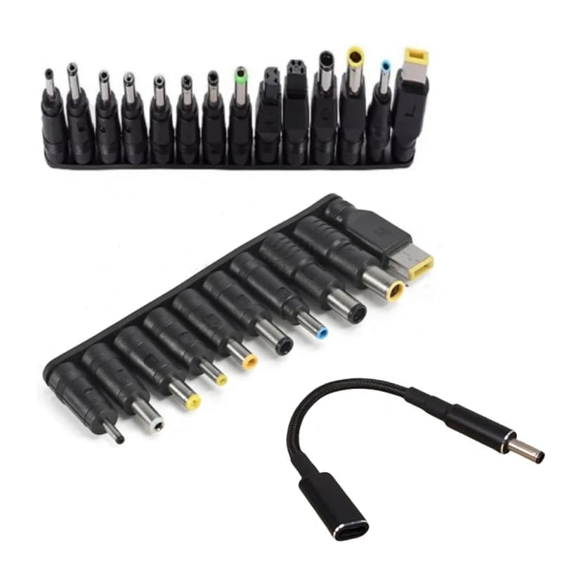 Nuovo connettore di alimentazione per laptop di tipo C, adattatore da 65W, da USB-C a presa universale per caricabatterie per laptop, cavo di ricarica per notebook