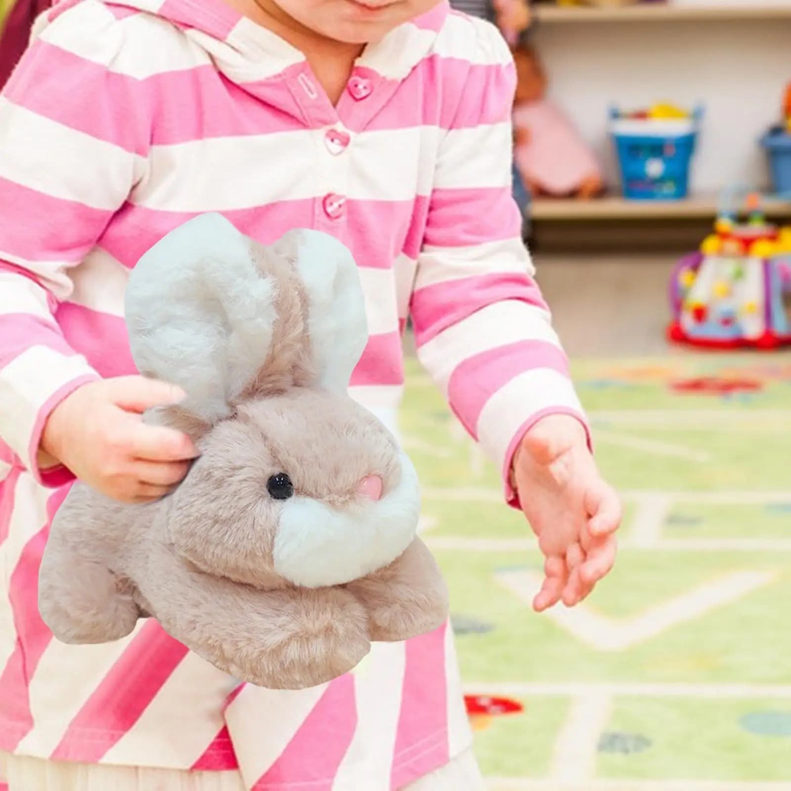 Peluche Coniglietto di peluche Adorabile coccole Decorazioni per la casa Peluche Coniglio Bambola per bambini Ragazze Regali di Pasqua