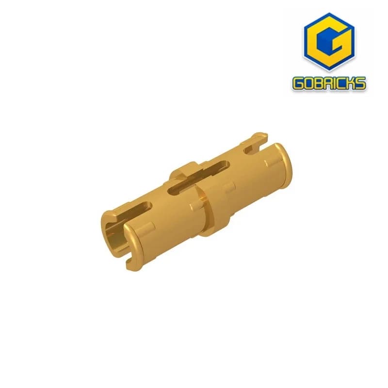 Gobricks GDS-889 Tecnico, Perno con creste di attrito longitudinalmente, sfalsate, compatibile con i blocchi educativi fai da te LEGO 2780