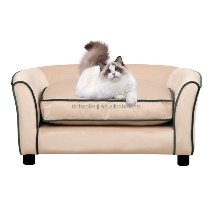 Produttore all'ingrosso Letto per cani economico Elegante nido per animali domestici Letto per animali in legno rimovibile e lavabile