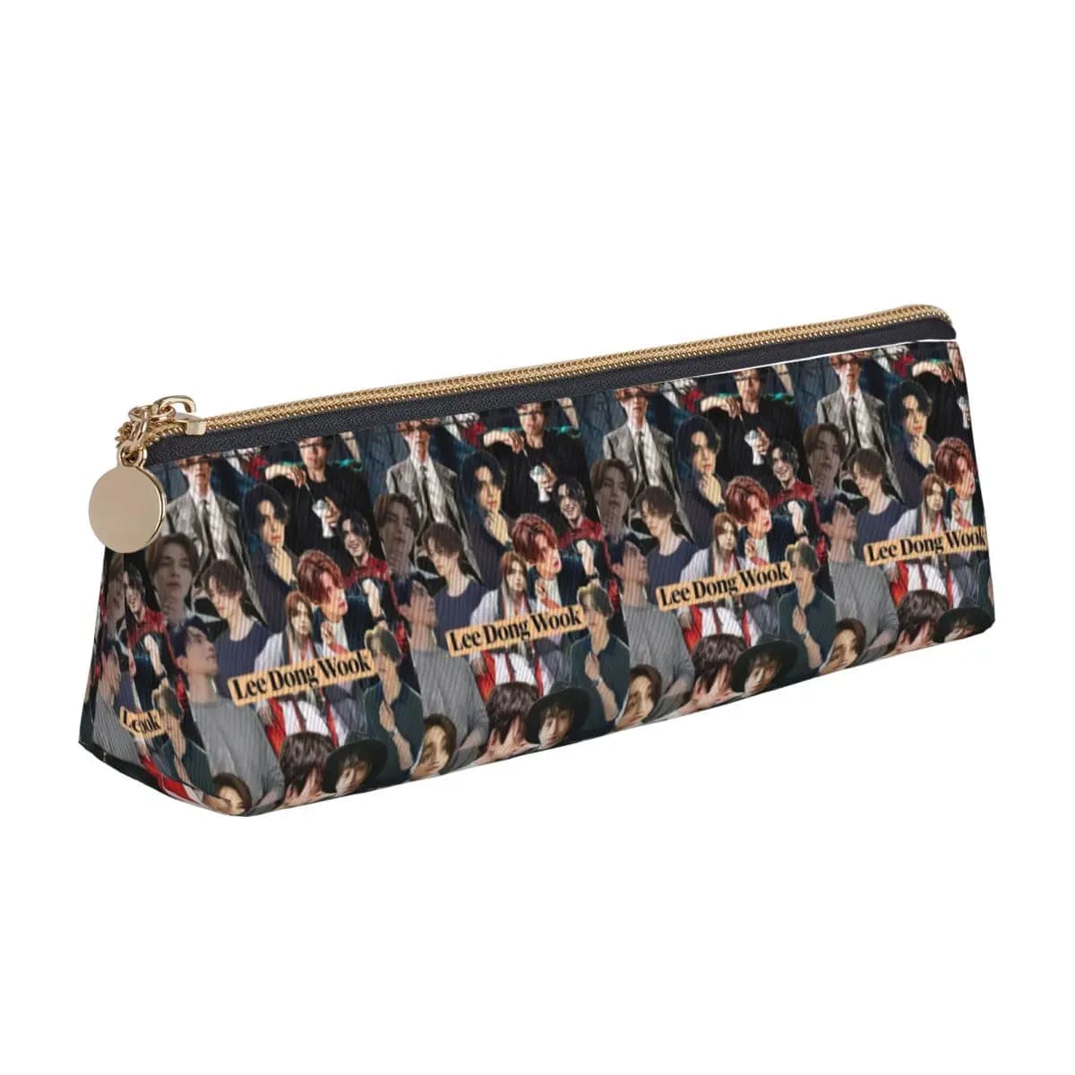 Lee Dong Wook Pencil Case for Studen Gifts Large Storage Pen Box Pencil Bag Stationery Supplies Pen Holder Bag