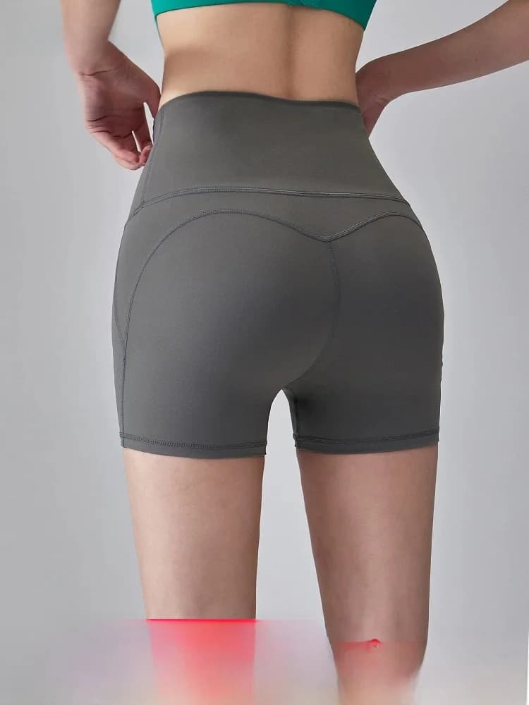 Pantaloncini Yoga a Vita Alta per Ragazze Fitness, Asciugatura Rapida, Traspiranti, per Corsa e Ciclismo, Lunghezza Tre Quarti, Estivi