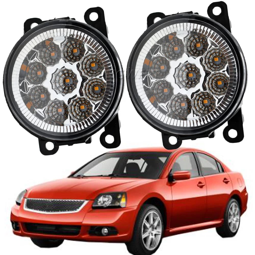 Gruppo fendinebbia paraurti anteriore per auto fendinebbia a LED lampada di marcia diurna 12V H11 per Mitsubishi Galant DJ _ ED _ EF _ Saloon 2003-2007