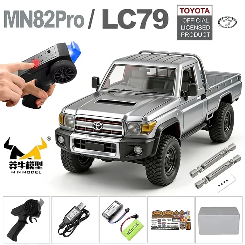 Auto RC in Scala 1/12 MN82 MN82 Pro, Veicolo Fuoristrada MN-82S Land CRUISER, Modello di Auto Elettrica Telecomandata, Giocattolo Regalo