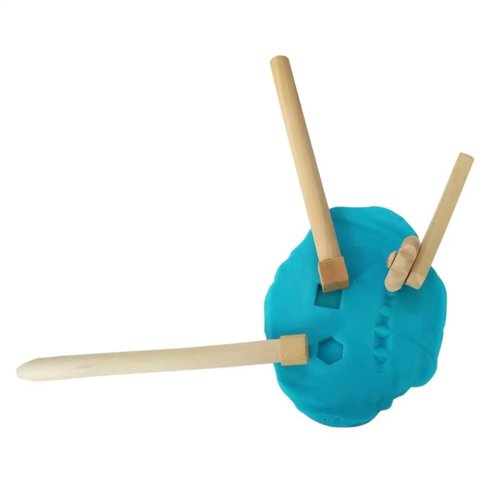 Wood Tools Toy Slime Roller Pin Handmade Supplies Baking