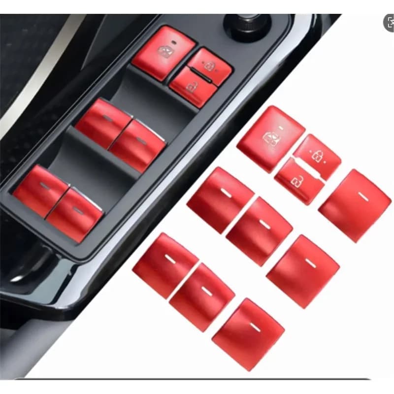 10 pz/lotto In Lega di Alluminio Finestra di Vetro Pannello di Sollevamento Copertura Decorativa Per 2016-2023 Toyota C-HR CHR C HR