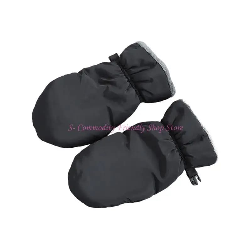 85ae Pram impermeabile Muff Muff Black Pram guanti per passeggini per carrozzine guanti