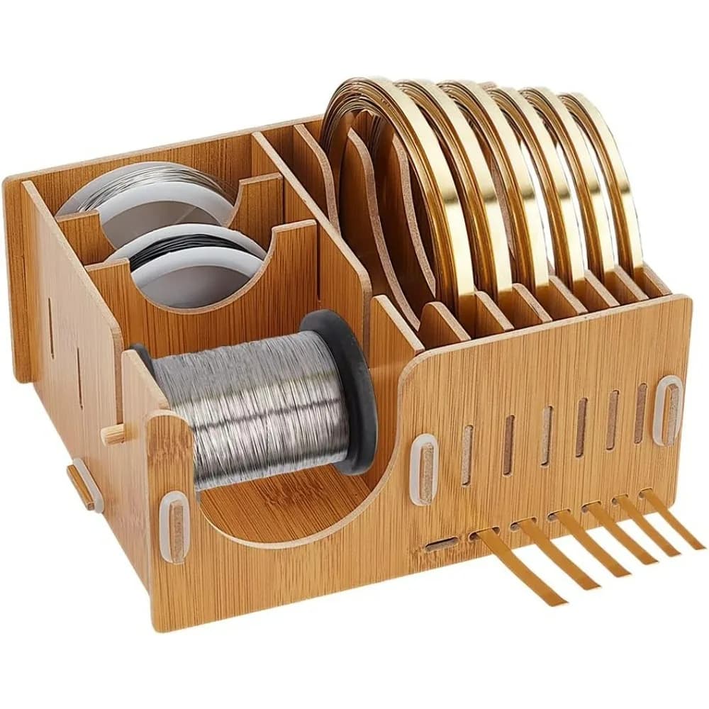 Tape Dispenser Copper Foil Dispenser for Stained Glass Supplies Washi Tape Holder Gold Tape Aluminum Foil Storage Box for DIY