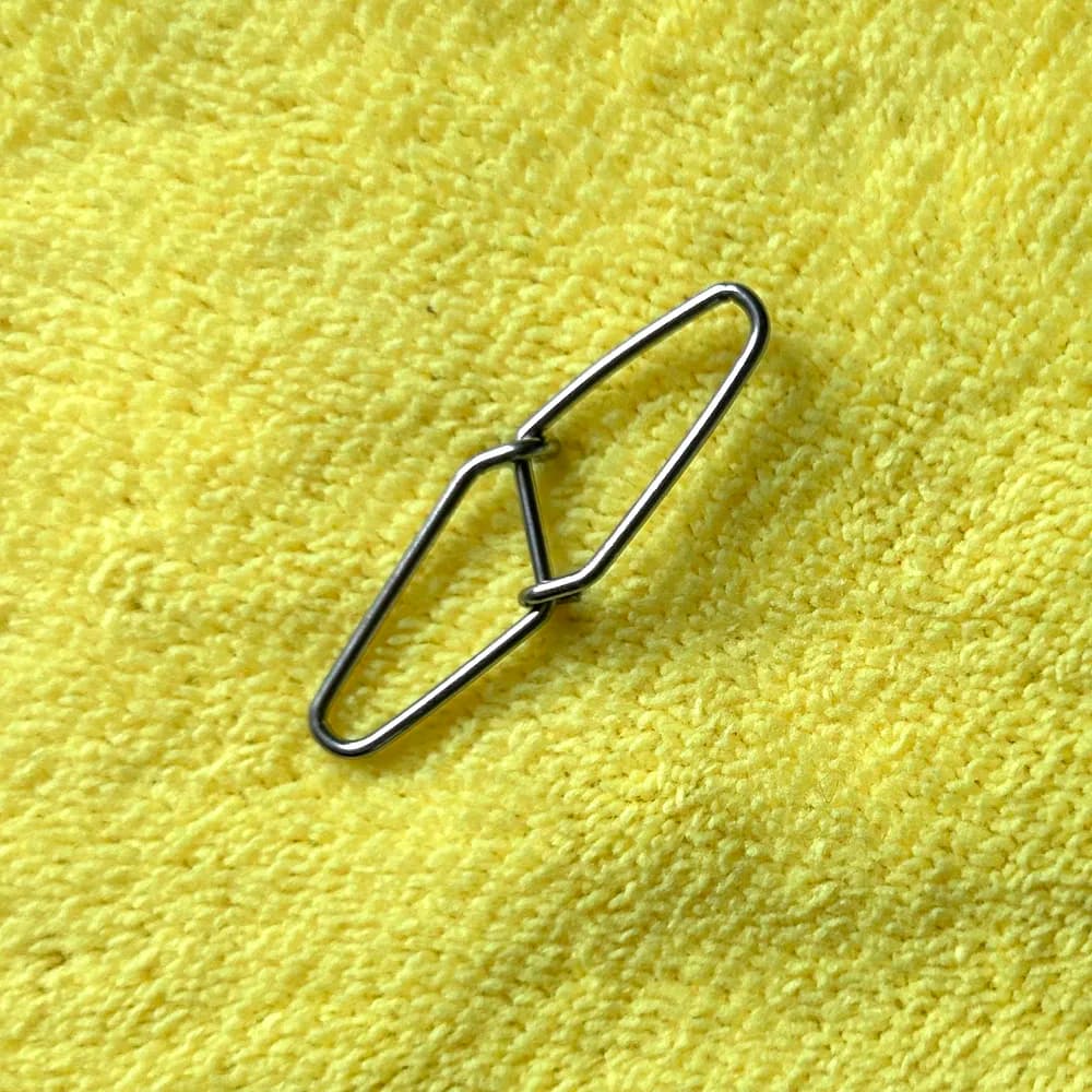 100PCS Fishing Lure Connector Stainless Steel Diamond Pin Fishing Swivel Snap Fishing Lure Pin Fishing Accesories