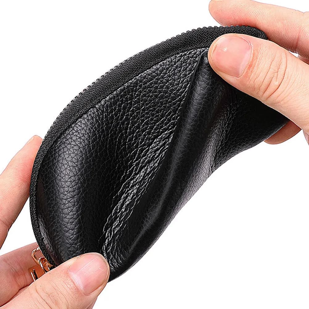 Portachiavi Mini in PU da Uomo, Organizer per Chiavi Auto, Pochette con Interno Spazioso per Diverse Chiavi e Monete, Tocco Confortevole, Design Elegante