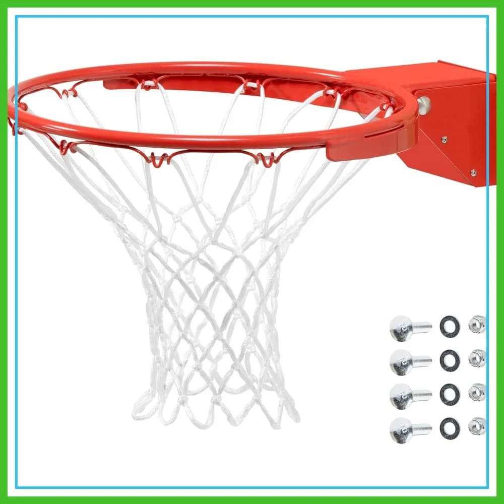 Cerchio da basket Pro-Style Breakaway Flex Rim di peso medio per pali a 3x4