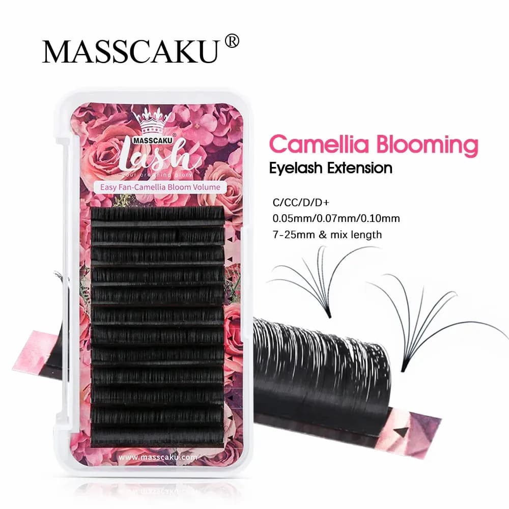 MASSCAKU Easy Fanning Volume Mega Extension Eyelash Automatic Flowering Fan Quick Flower Eyelash Fast Delivery