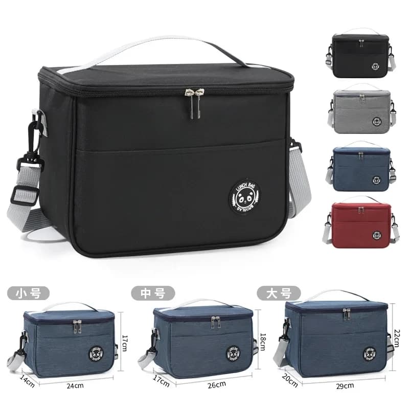 Borsa Termica per Picnic all'Aperto, Contenitore Isolato per Pranzo, Borsa Frigo Impermeabile, Zaino Porta Bento, Borse per Conservazione Alimenti Scolastici