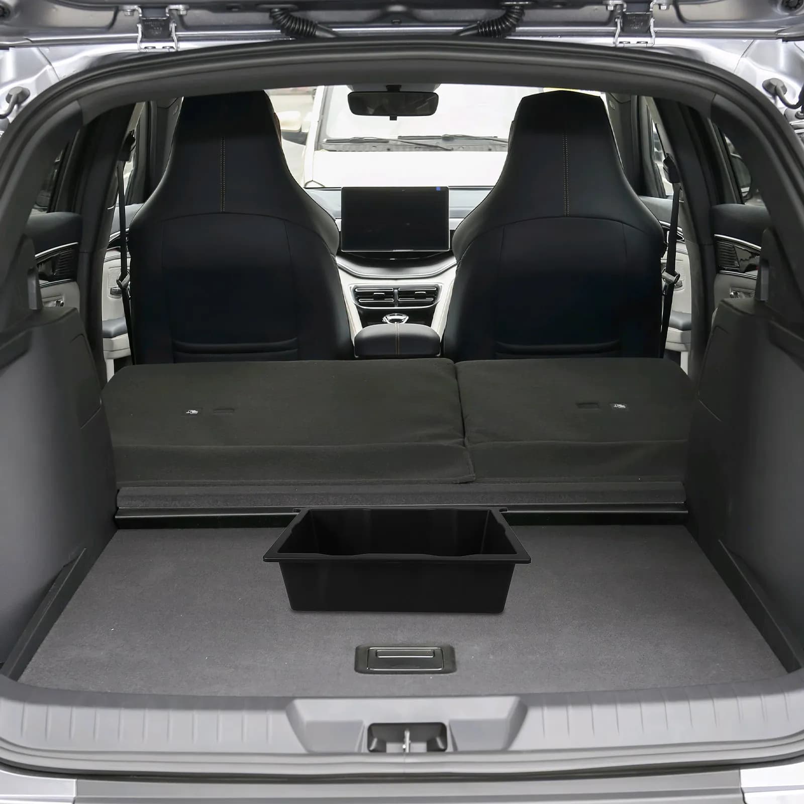 Car Under Seat Storage Box Sturdy Organizer Tray for Automotive Use Holds Tools Beverages Umbrellas Vehicle Seat Organizer