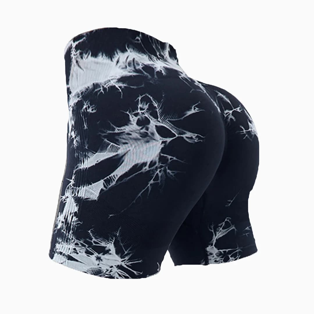 Pantaloncini fitness senza cuciture da donna, esercizi di yoga, vita alta, glutei attillati, sollevamento dell'anca, esercizi all'aperto, pantaloncini da corsa