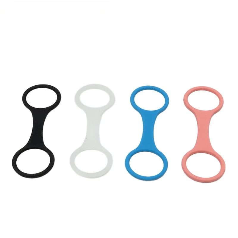 Tubo per Snorkeling in Silicone Integrale con Fibbia a 8, Fibbia Fissata per Specchio Subacqueo