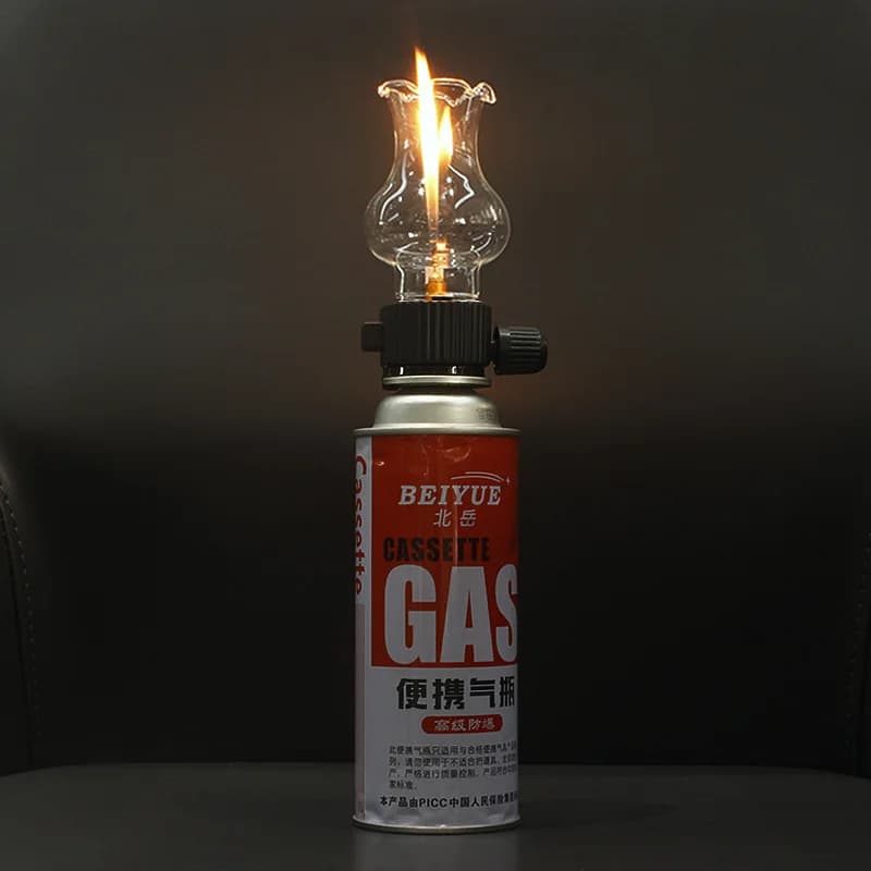 Card Stove Gas Tank Head Lighter Creative Gas Lamp Head Outdoor Camping Set New Product