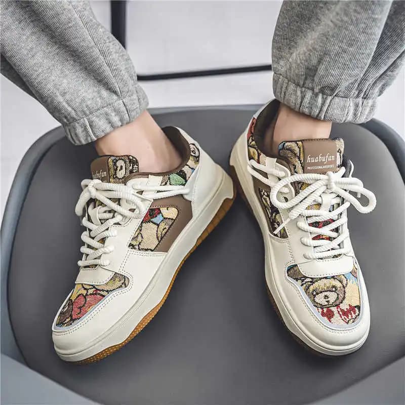 Men's Skateboard Shoes with Rialzo, Sneakers Sporty Braided by Men, New Original Gymnastics Shoes Brand For School, Wholesale