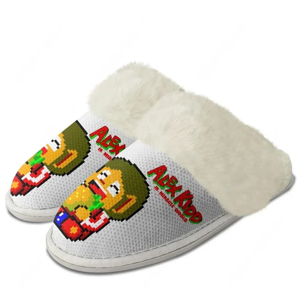 Slippers Alex Kidd, warm and comfortable, for men and women, in cotton, customizable, thermal, light, DIY