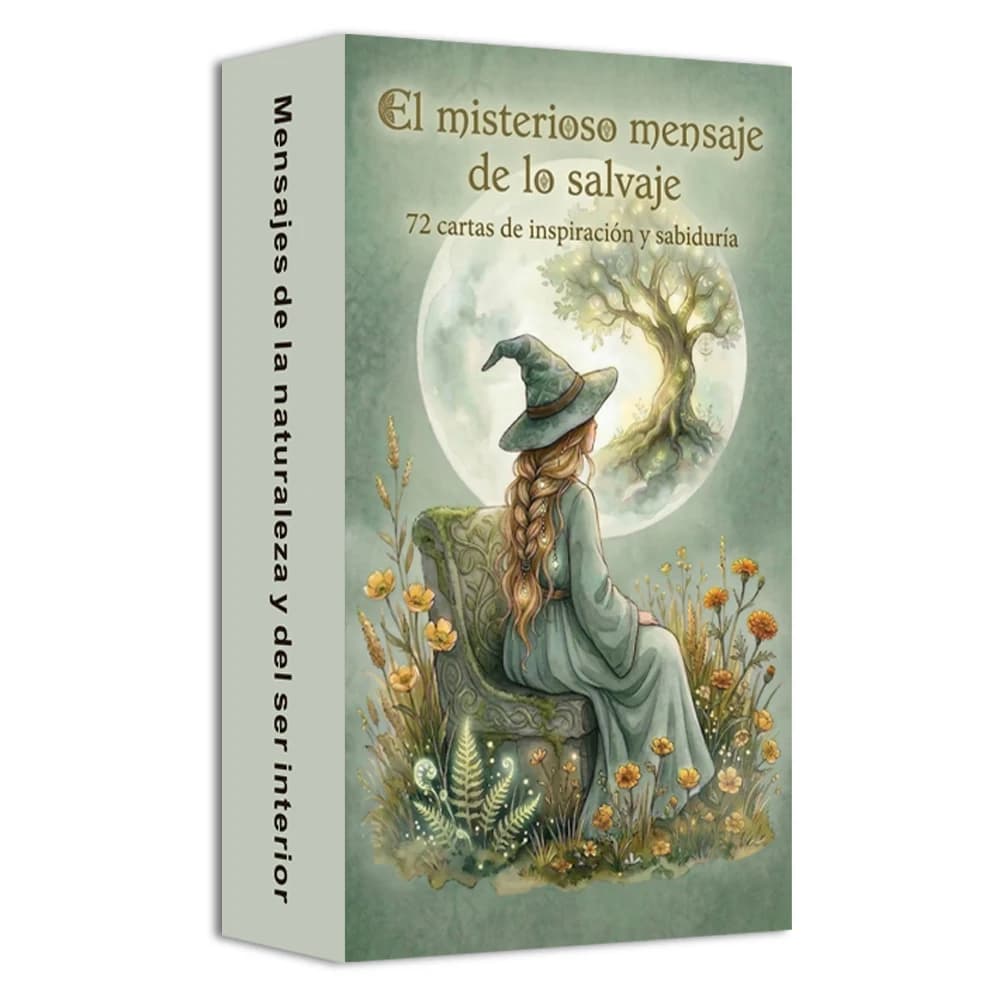 Mystic Whispers, mazzo di carte oracolari spagnole, 72 carte per chiarezza e pace, carte dei tarocchi spagnoli per principianti, giochi di carte, 14+