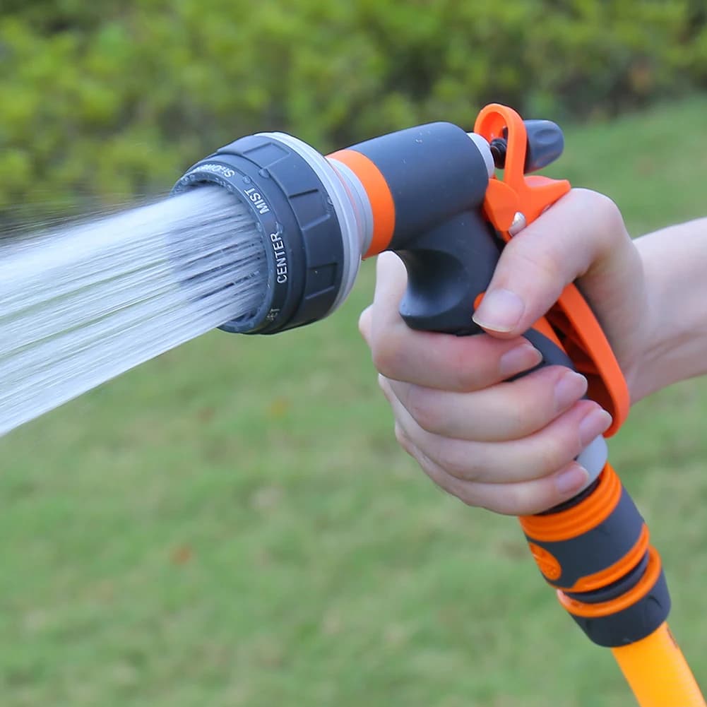 Nuovo Spruzzatore da Giardino Portatile ad Alta Pressione Regolabile, Pistola Spray per Irrigazione Domestica, Ugello Multifunzione per Tubo da Giardino