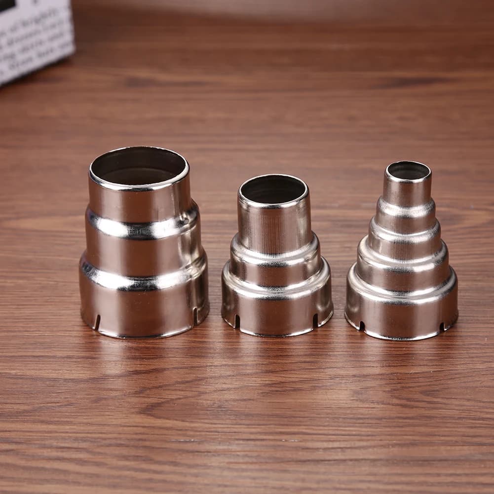 7Pcs Heat Gun Air Nozzles Kit Stainless Steel Hot Nozzles Air Outlet Diameter 35mm Heating Gun Nozzles Industrial Tools