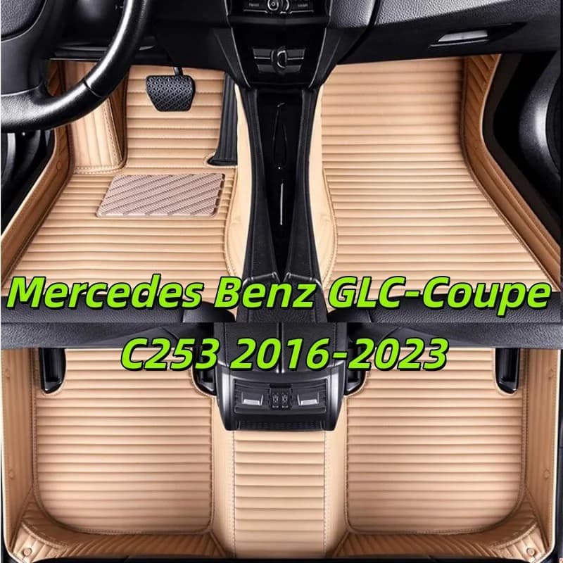 Car Accessories interior floor mats for Mercedes-Benz GLC-Coupe C253 2016 2017 2018-2023 Auto full set carpet pads foot mat rugs