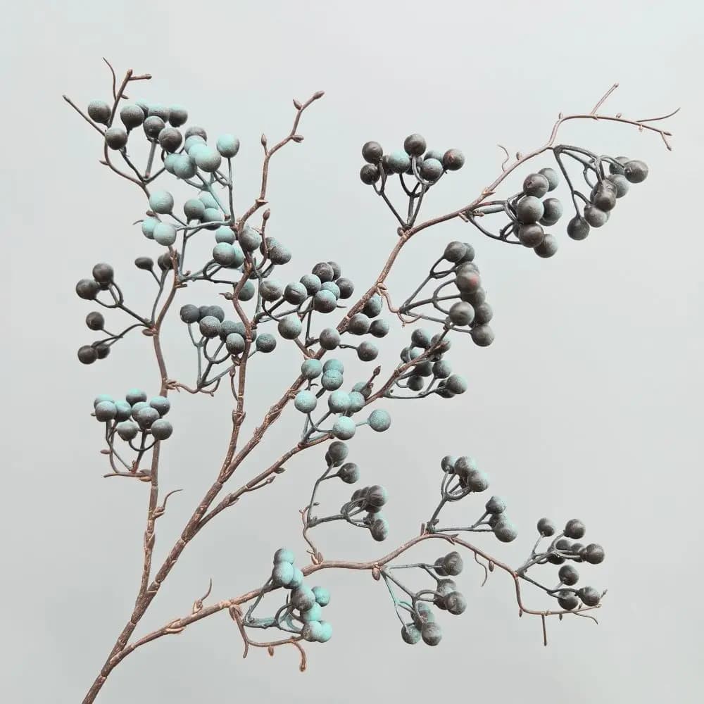 Decorative Simulation Berry Branch Artificial Fruit Plant Fake Stem For Wedding Party Living Room Desk Home Floral Ornament