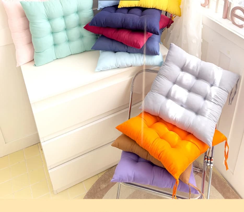 Pillow in linen cotton stool square cushion for back Home Office chair for Computer protective mat seat mat buttocks chair mat