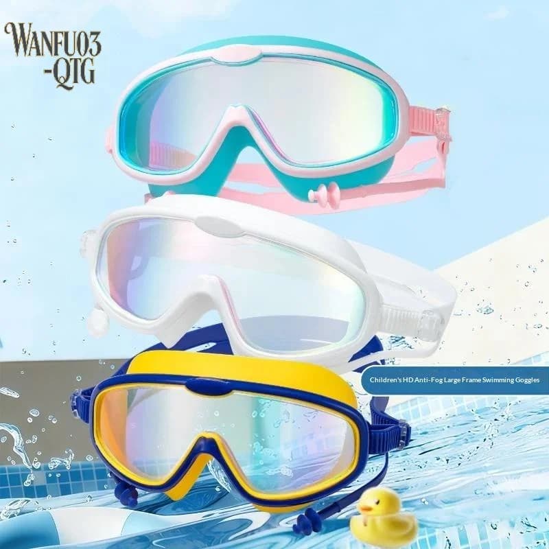 Hot Professional Children Swimming Goggles Caps Waterproof Diving Goggles Anti Fog Competition Training Swimming For Boys Girls