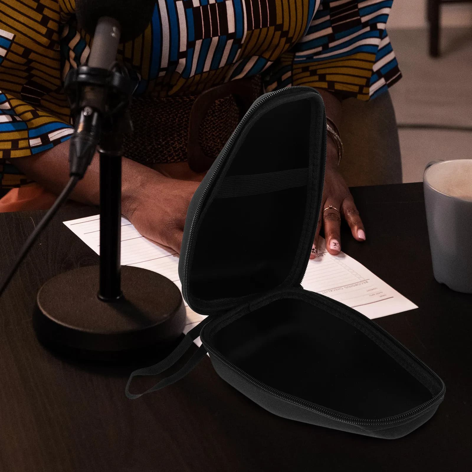 Borsa per Microfono, Custodia per Microfono Wireless Portatile, Resistente agli Urti e all'Acqua, per Viaggi