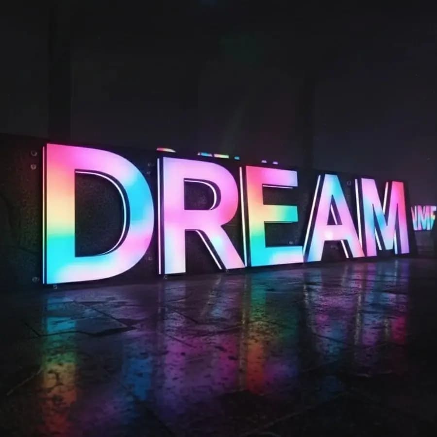 Insegna luminosa personalizzata in metallo RGB con logo da parete, lettera luminosa per esterni, insegna luminosa per negozi aziendali, decorazione per segnaletica acrilica 3D aziendale