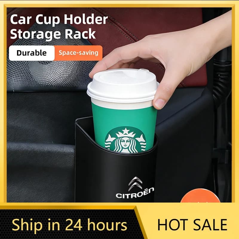 Car Sticker Car Door Cup Holder Storage Auto Seat Back Drink Rack Organizer For Citroen C5X E-C4 X E-C3 C4 C3 C5 Berlingo C-Elys