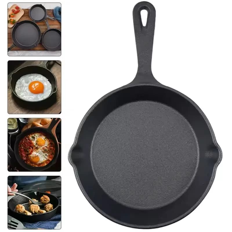 Ghisa pan 14/16/20cm Anti-adhesive for Eggs and Steaks, Cooking Pot, Gas and Induction Cooking Tools