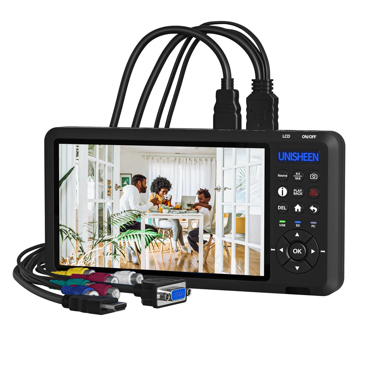 Endoscopio autonomo su misura 2 canali 4K commutabile PIP POP PMP VGA DVI VGA Scheda di acquisizione Videoregistratore