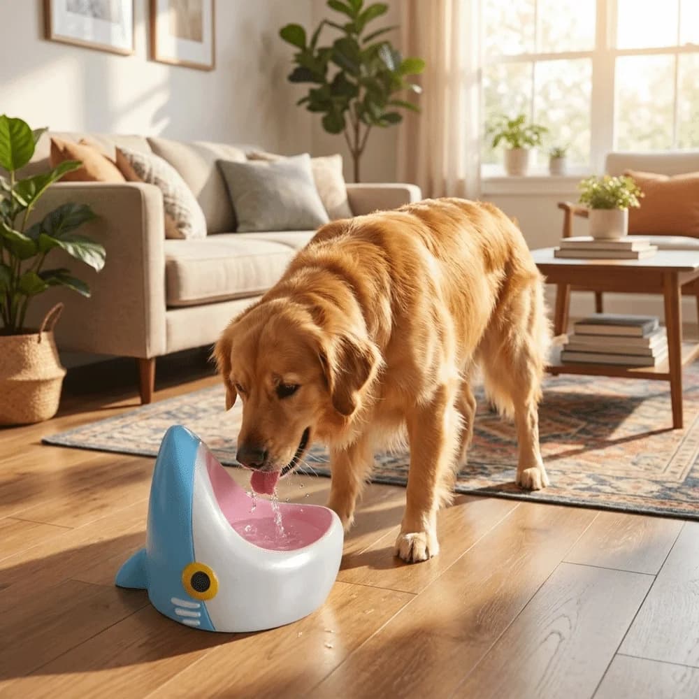 Plastic 3D Printing Shark Cat Bowl Anti-Slip Anti-Tip Shark Pet Food Bowl Detachable Cartoon Cat Food Bowl Kitten Feeding