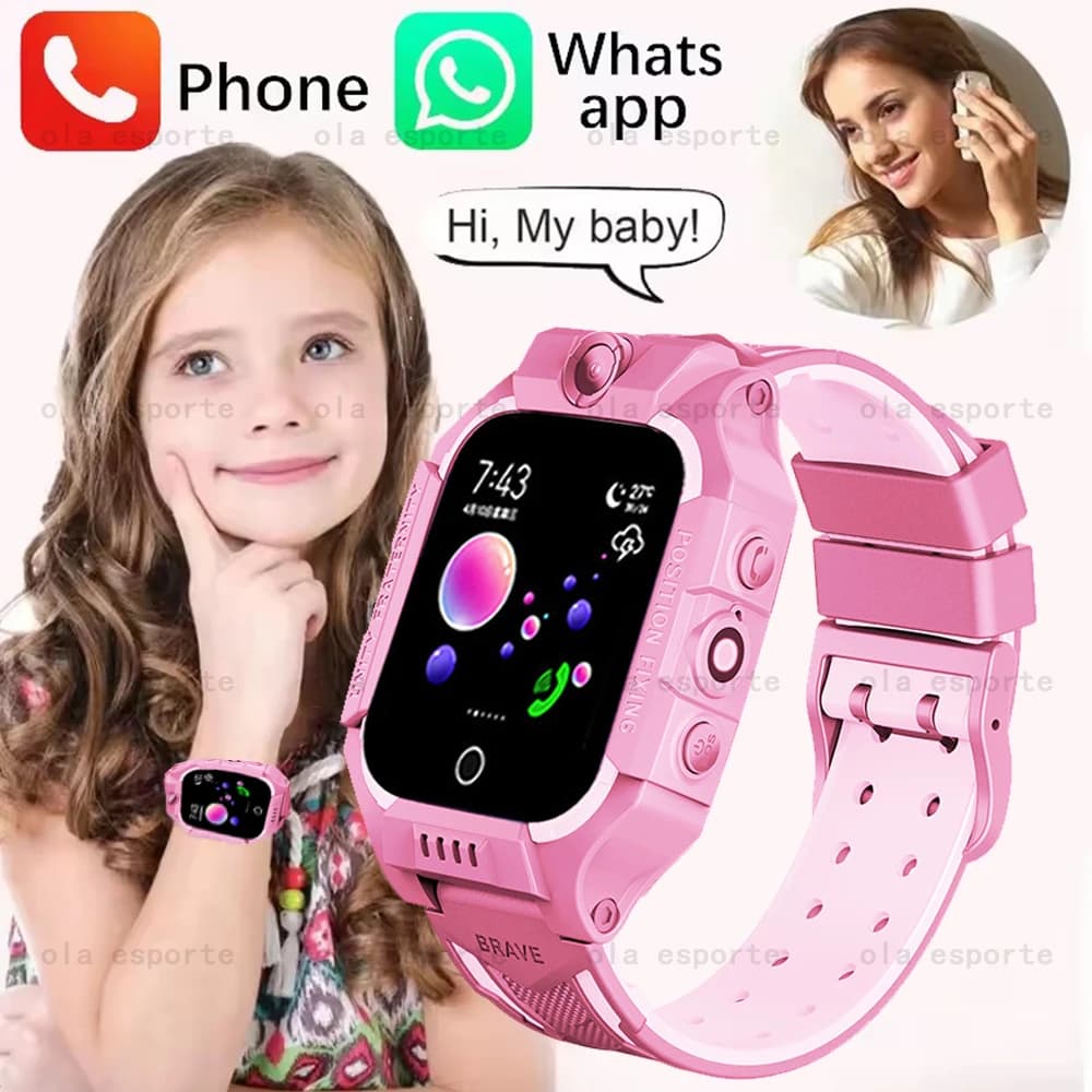 Nuovi bambini Smart Watch GPS SOS IP68 Smartwatch impermeabile Orologio 4G Videochiamata Telefono SIM Card Posizione Tracker Orologio da polso per bambini