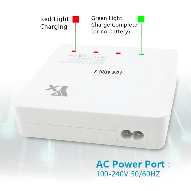 Hub caricabatteria intelligente veloce YX 6IN1 con porta USB per stazione di ricarica batteria accessori drone DJI Mavic Mini 2