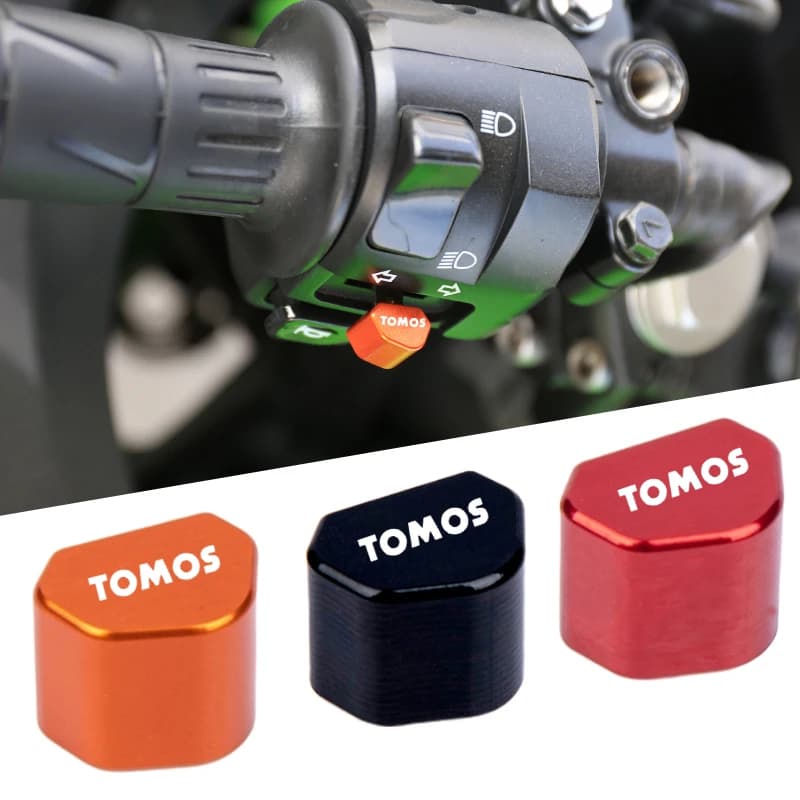 Copertura Decorativa per Pulsante Interruttore Indicatori di Direzione per Moto Tomos Nitro Arrow Sprint LX Streetmate R A35 Racing TT
