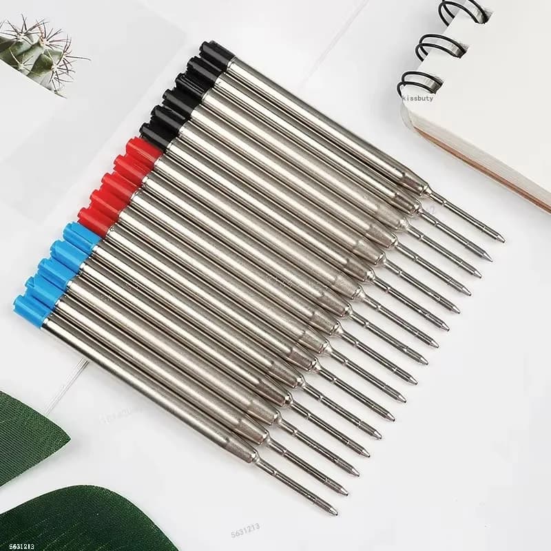 98 mm 1.0 mm ballpoint pens for Parker Medium Toe Blue Red Black Ink Rods for office stationery writing