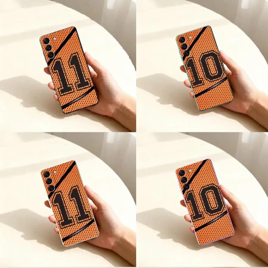 Cover per Samsung Galaxy A36 A26 A35 A51 A22 A52 A24 A15 A16 A13 A14 A34 A11 A12 con Numero 10 11 da Basket