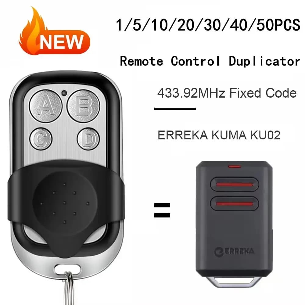 1PC telecomando universale per porta del garage telecomando RF wireless 433 MHz telecomando per cancello elettrico controller portachiavi
