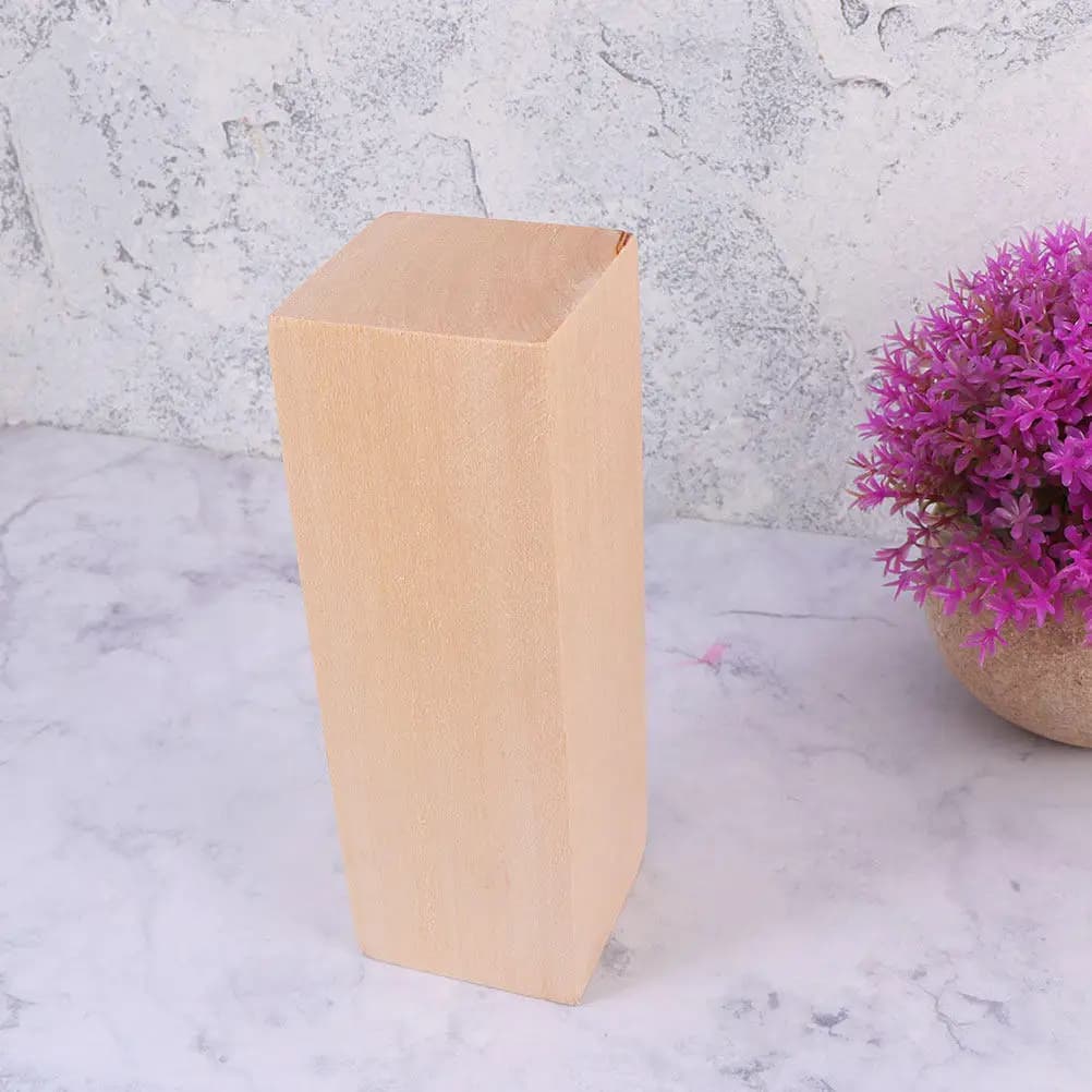 10 Pezzi di Tavole in Legno Grezzo per Progetti Fai-da-Te, Blocchi di Legno Naturale per Decorazioni Artigianali e Materiale Artistico