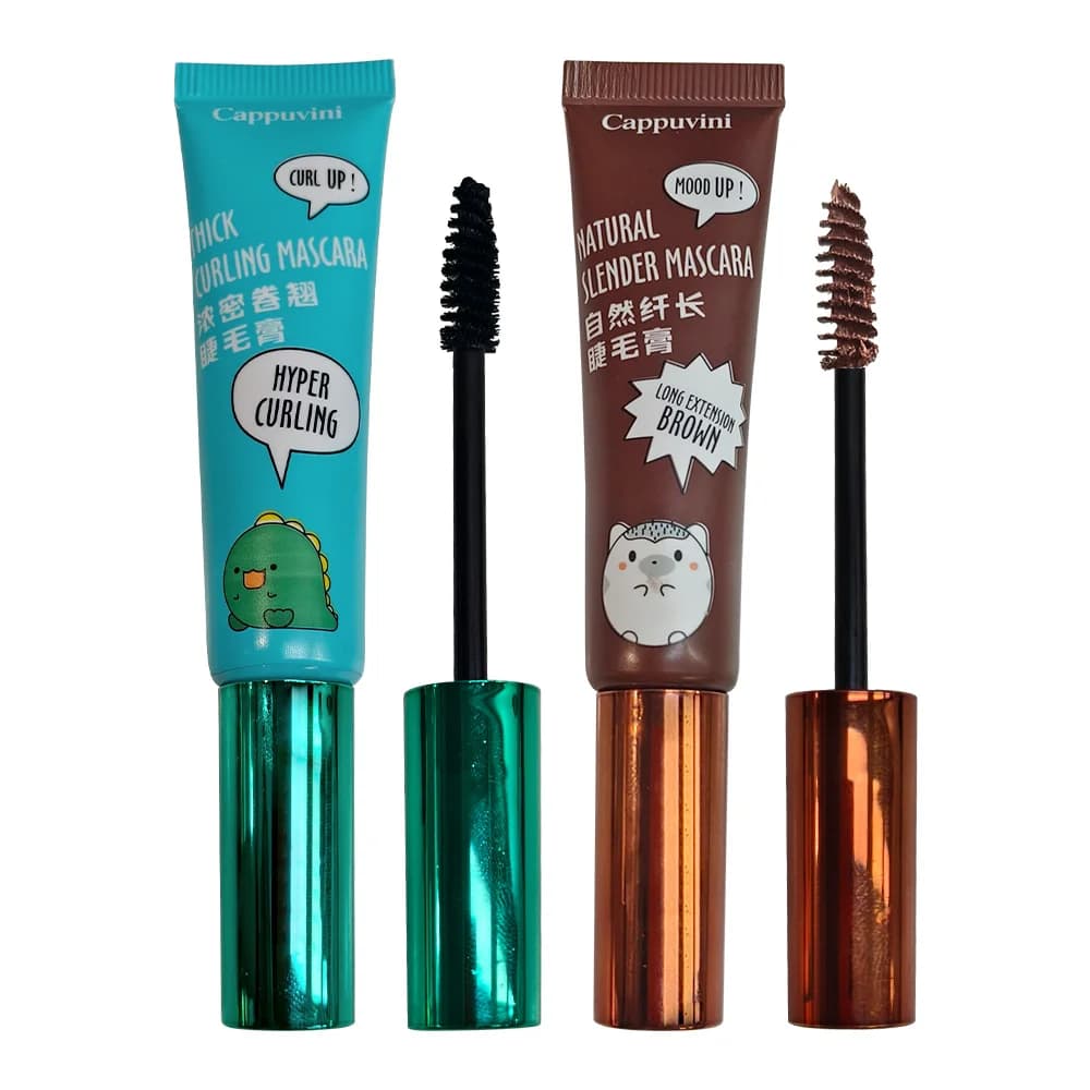 Mascara Tubo Dentifricio Impermeabile - 12H Lunga Durata, Ciglia Voluminose e Incurvate, Allungamento Naturale, Anti-sbavatura, Ciglia Nere a Lunga Tenuta