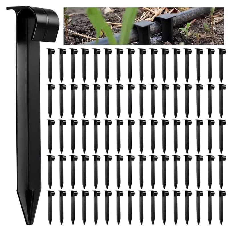 60pcs Water Pipe Fixing Stake Sturdy Fix Drip Hose/Garden Hose For Courtyard/Garden/Vegetable Irrigation Easy Install Durable