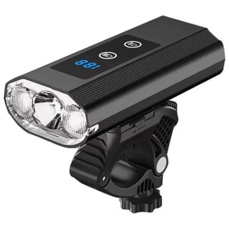 CGDS-Bike Lights Rechargeable Bicycle Headlight Taillight Tail Light With LCD Power Display For Night Riding Super Bright