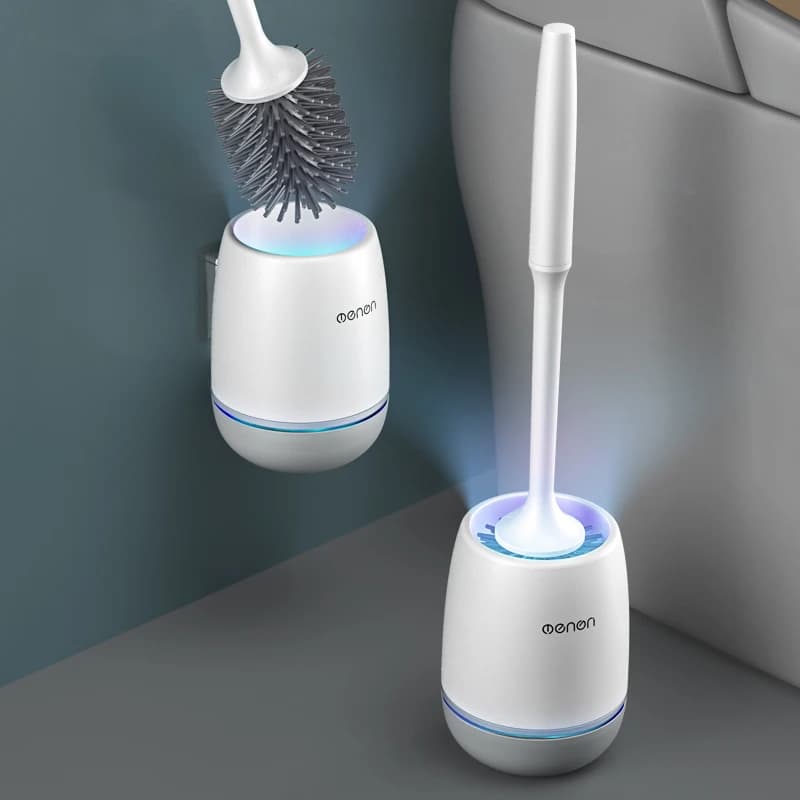 TPR spazzola per wc morbida testa in Silicone scarico rapido spazzola per pulizia a parete o a pavimento spazzola per wc accessori per il bagno