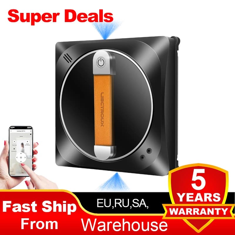 (CodePromo: AEWD55)Penyedot debu robot jendela Liectroux YW910,semprotan air ganda,sensor laser, anti jatuh, pel pel basah kaca pintar, robot pembersih dinding jendela lantai rumah, motor tanpa sikat, kerja tanpa pelek